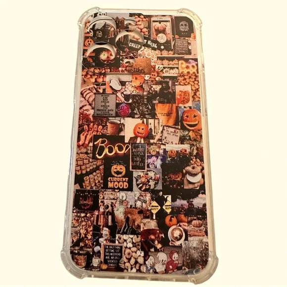 New Aesthetic Phone Case For iPhone 13PRO Retro Boo Case Halloween Fall Design - Picture 2 of 3